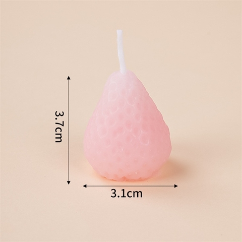 Nến quả Dâu tây màu HỒNG