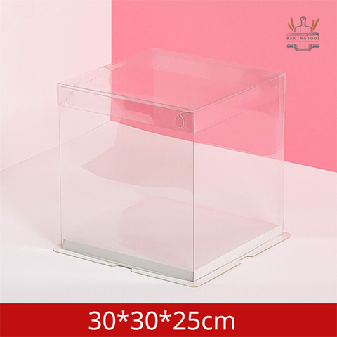 Hộp mica trong 2 tầng 30*30*25cm - Nắp TRONG