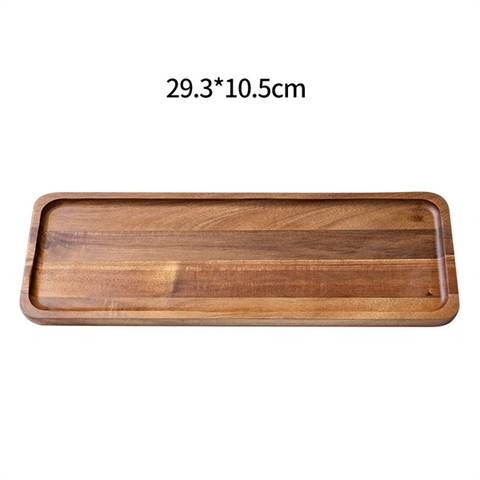 Khay gỗ chữ nhật nâu đậm - CHỮ NHẬT 29.3*10.5cm