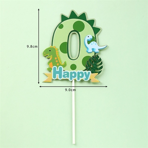 Que cắm số khủng long xanh số 0-SALE