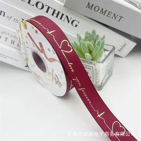Rb Love you forever ĐỎ ĐÔ(2.5cm*45m)