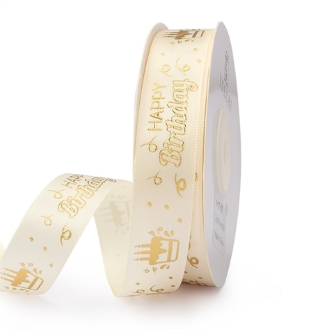 RB HPBD chữ nhũ VÀNG nền NGÀ 2.5cm*50m