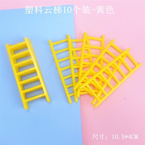 Đồ chơi trang trí thang nhựa VÀNG( set 10 chiếc) SALE