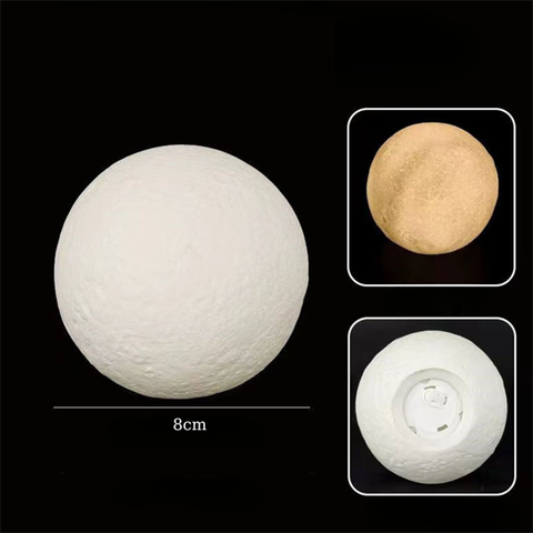 Quả cầu trăng vàng (kèm đèn)