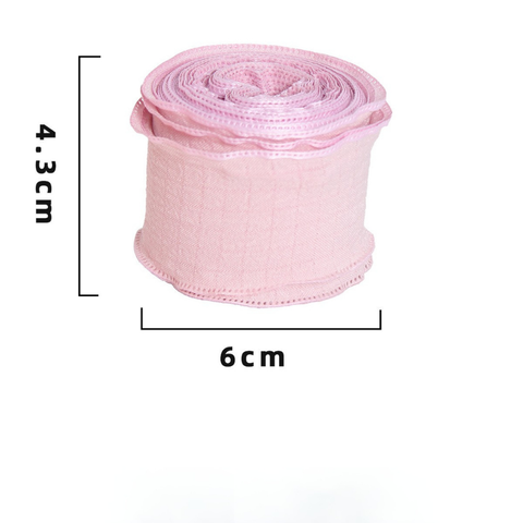 Rb nhăn không lõi màu hồng 4cm*10m