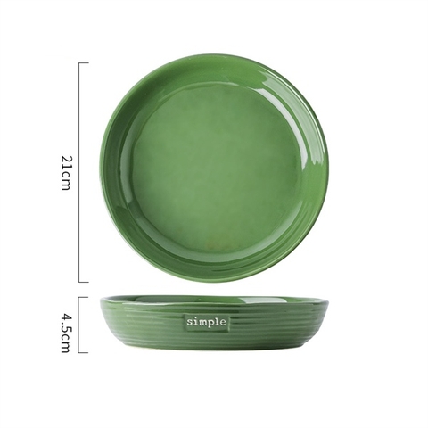 Bộ xanh SIMPLE - đĩa 21*4,5cm