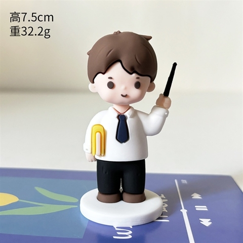 20/11 Kute THẦY GIÁO cầm sách + thước ĐỨNG