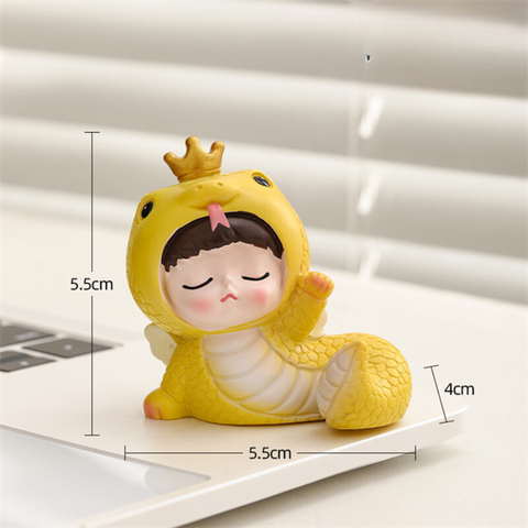 Bé RẮN đội vương miện sứ MÀU VÀNG