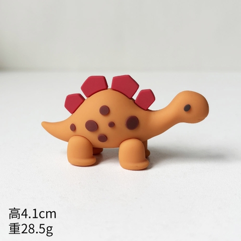 Kute mô hình bé khủng long gai màu cam 5cm