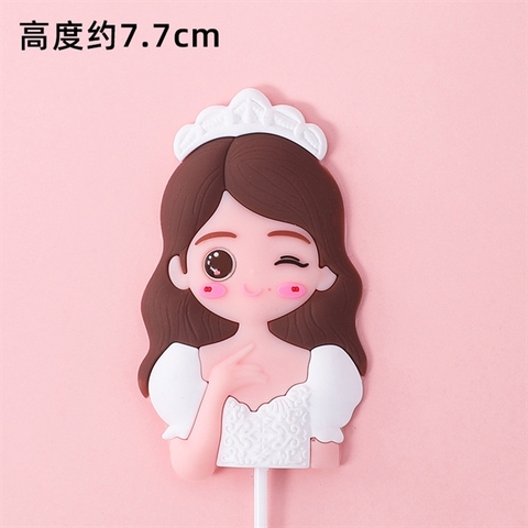 Que kute nhựa dẻo CÔ DÂU TÓC DÀI mới