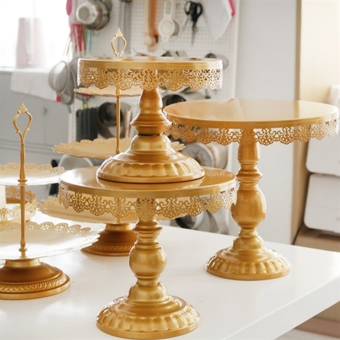 LẺ (BT 6532): Cakestand viền hoa văn size to