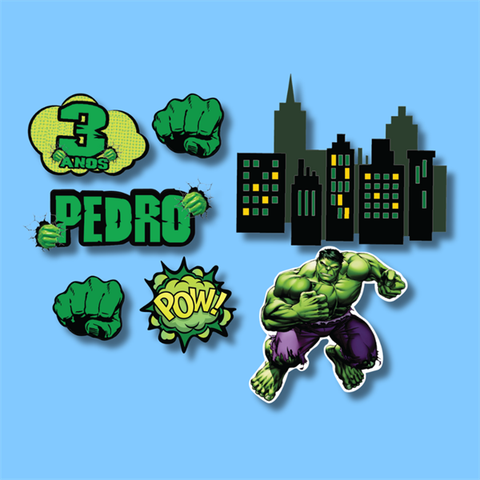 Set que giấy- HULK + nhà đen(combo set 2)