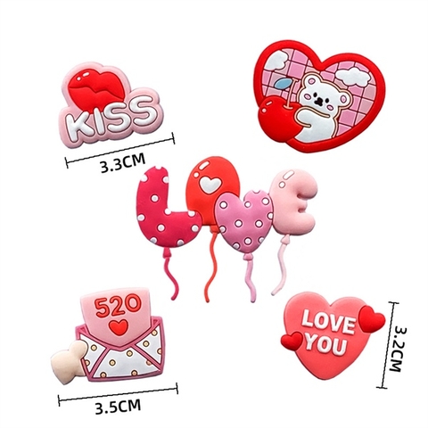Set Que kute chữ LOVE + gấu + thư
