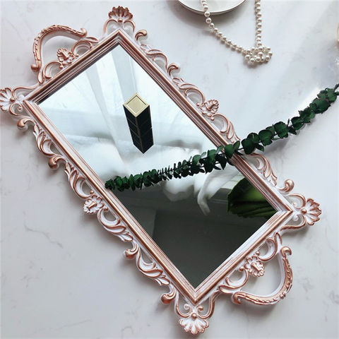G4- Gương cổ HCN size đại màu trắng 48*23
