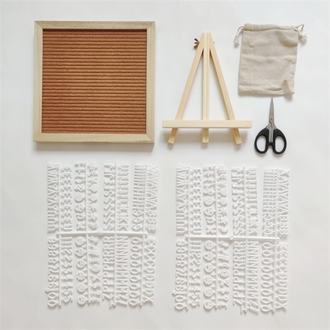 Bảng chữ cái decor chụp ảnh/trang trí tiệc màu nâu chữ trắng