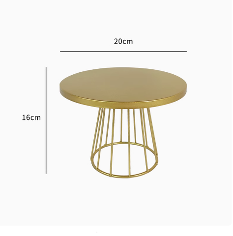 Cakestand bày bánh sinh nhật màu Vàng size 20cm