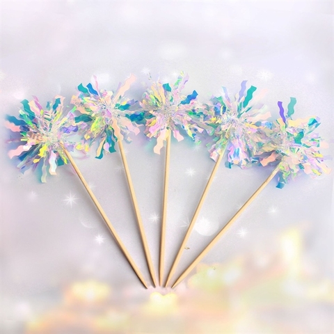 Set 5 Que cắm tua rua lấp lánh TRẮNG SIZE TO