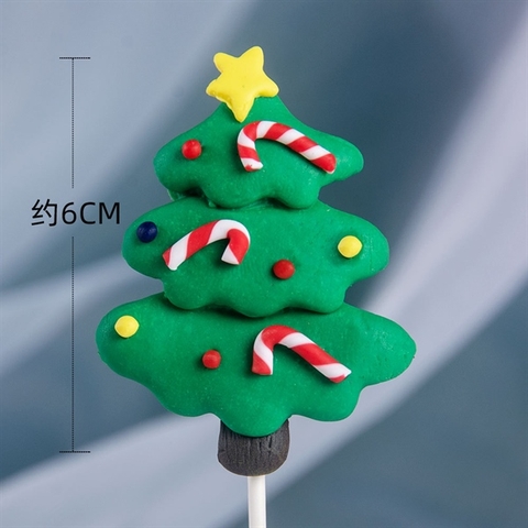 MC  -Que SLC kute cây thông sao vàng chữ J 6cm (que)