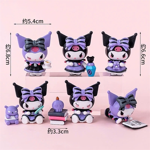 Set 6 Kuromi tím đặc SIÊU CẤP