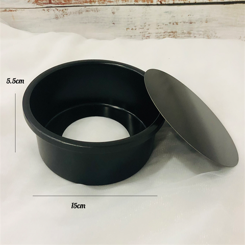 Khuôn TRÒN đen đế rời 6 inch(16.5*15*5.5cm)