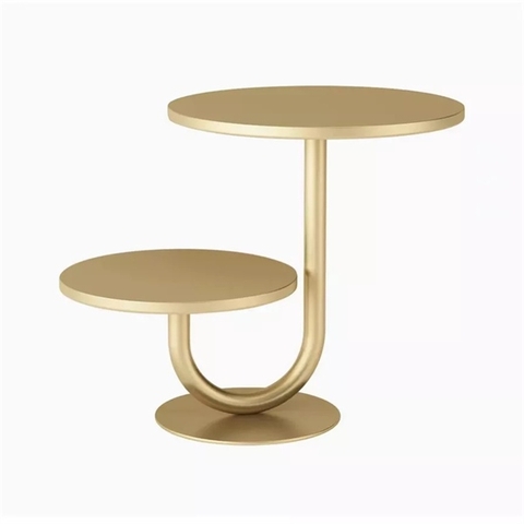 Cakestand đôi cán chữ J - VÀNG