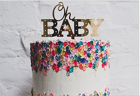 @Topper mica Oh baby chấm bi vàng