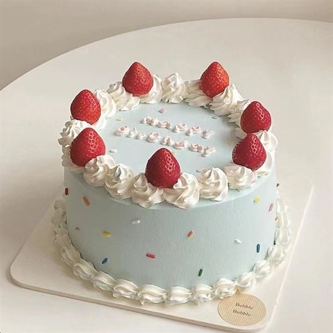Bánh kem mô hình 20cm mẫu XANH