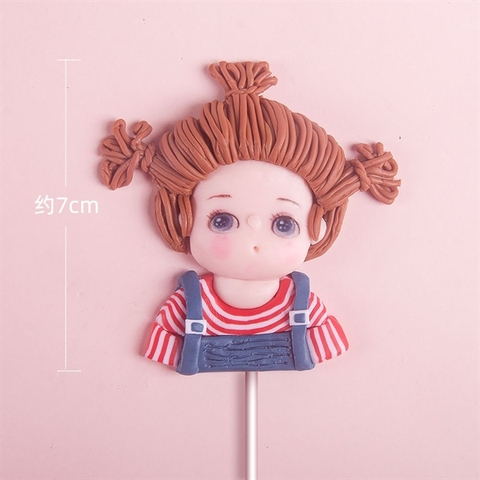 que kute SLC bé gái 3 búi tóc