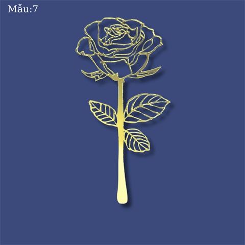 Topper mica 2024 HOA HỒNG VÀNG M7 20-10