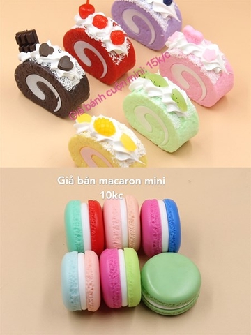 Mô hình bánh macaron sắc màu