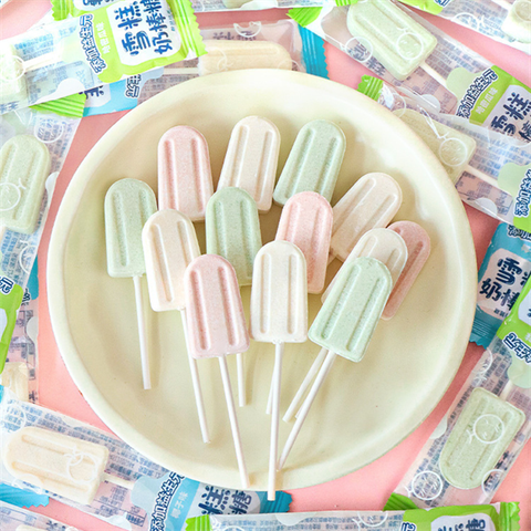 Bánh quy - Kẹo sữa hình que kem MIX VỊ gói 180g