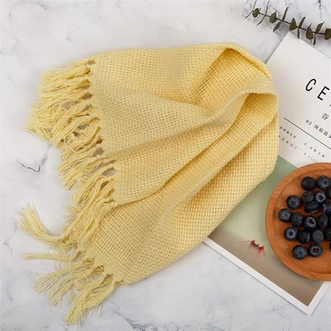 Vải decor chụp ảnh 54*70cm màu VÀNG NGÀ