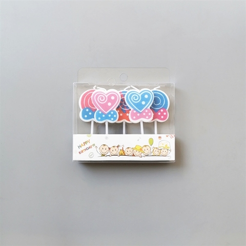 Set 5 nến hình KẸO MÚT xanh hồng
