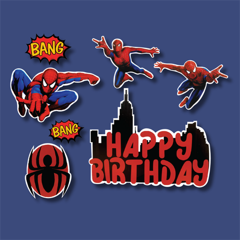 Set que giấy - Spiderman Nhện HPBD-BANG (combo 2)