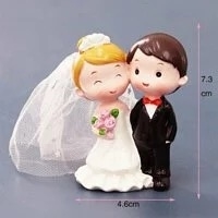 Tượng cô dâu váy trắng + chú rể