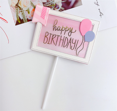 Biển hiệu HPBD Chữ nhật bóng HÔNG