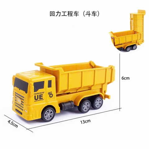 Xe ben nhựa màu vàng