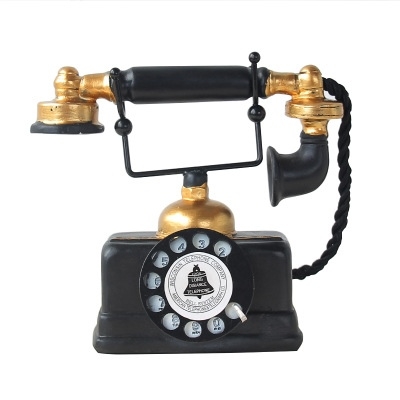 Mô hình điện thoại bàn quay số cổ điển 16*18cm