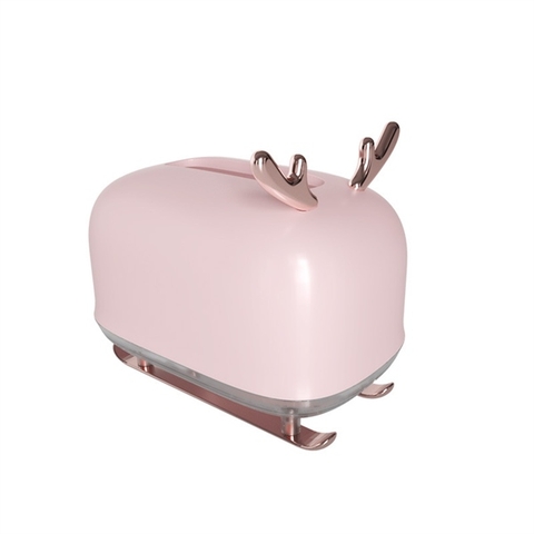 Hộp đựng giấy tuần lộc màu hồng KT 18,5*15,5*12cm