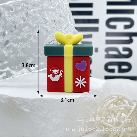 MC - Kute hộp quà đỏ dây vàng 4cm