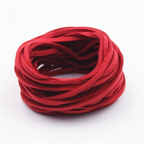 Dây rb da màu ĐỎ TƯƠI - RD kt 2.5mm*1.2mm*10m