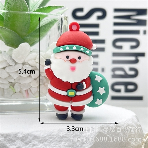 Kute MC ông già noel đeo bao quà màu xanh 2024