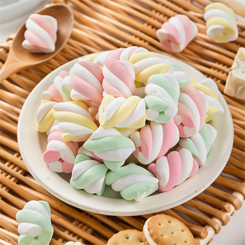 Kẹo Marshmallow xoắn sắc màu-500g