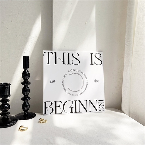 Bìa ảnh decor 30*30cm - THIS IS BEGINNING