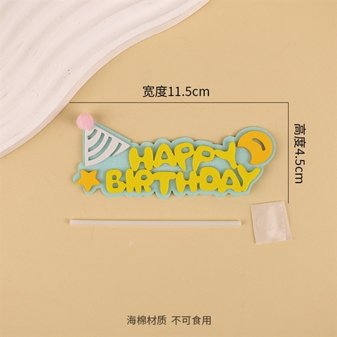 Que 2 LỚP HPBD XÔP NHỎ chữ VÀNG NỀN XANH