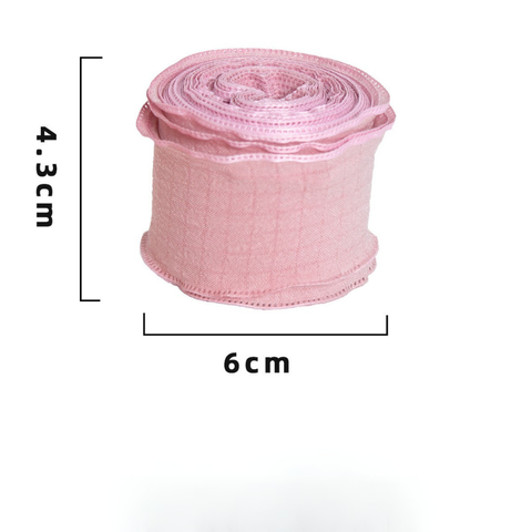 Rb nhăn không lõi màu hồng cam 4cm*10m