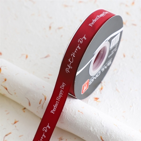 Rb vải sần PERFECT HAPPY DAY màu ĐỎ ĐÔ khổ 2cm *36m