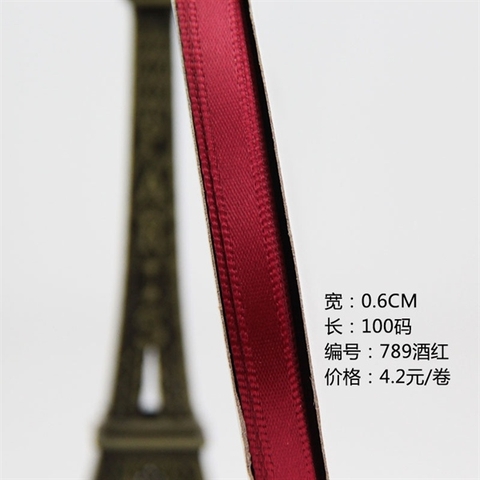 Rb ĐỎ ĐÔ cuộn to 0.6cm *91m