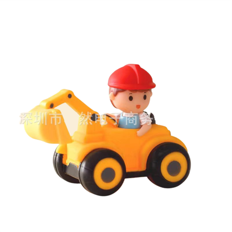 Bé trai ngồi xe cẩu NHỰA loại TO