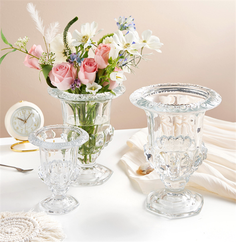 Bình thủy tinh phong cách La Mã size trung 15*21